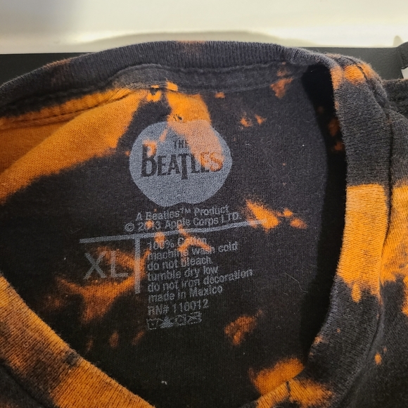Hand acid washed Beatles shirt size xl - Picture 3 of 4